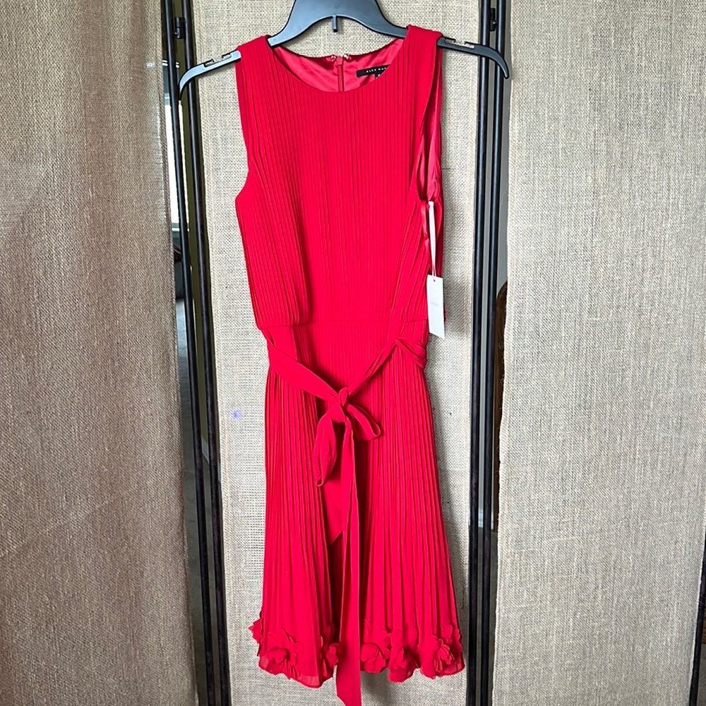 NWT Alex Marie RED Bethany Chiffon dress